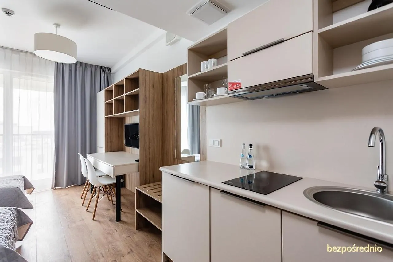 Warsaw City View: Modern Apartment with Parking